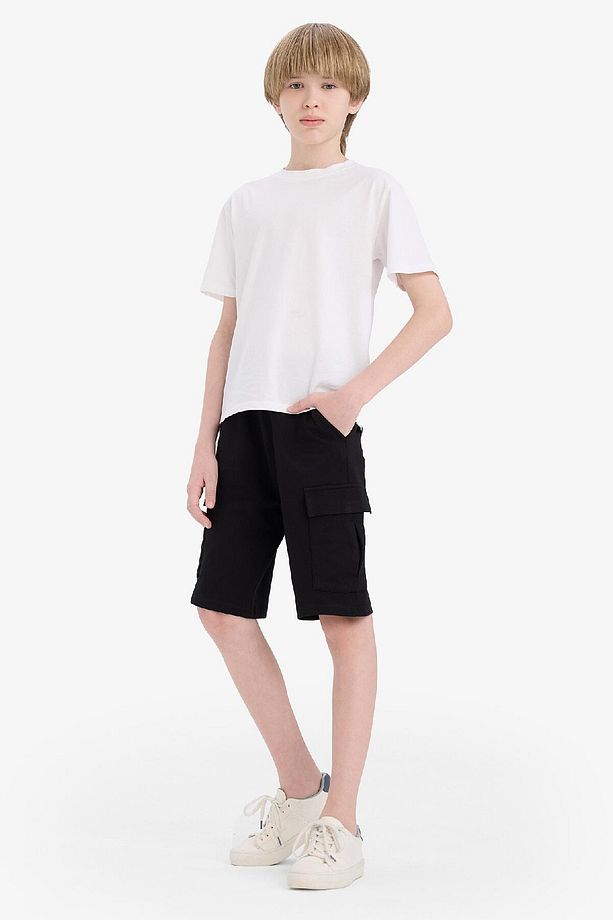 Erkek Çocuk Regular Fit Sweatshirt Kumaşı Şort - 3