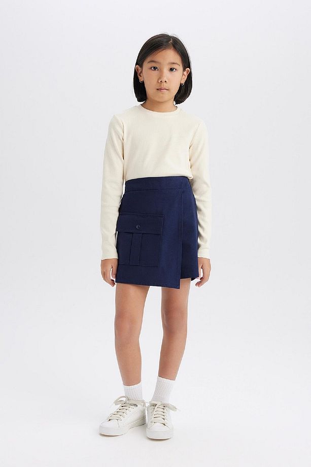 Kız Çocuk Gabardin Cepli Şort Etek D9220a825sp - 4