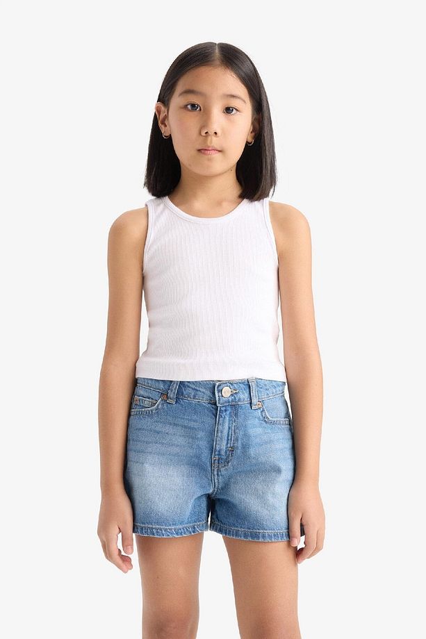Kız Çocuk Jean Şort B5037A825SM - 4