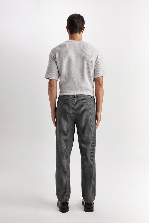 Antrasit Pantolon Tailored Regular Fit Normal Kesim Düz Paça Cepli D3704ax24au - 6