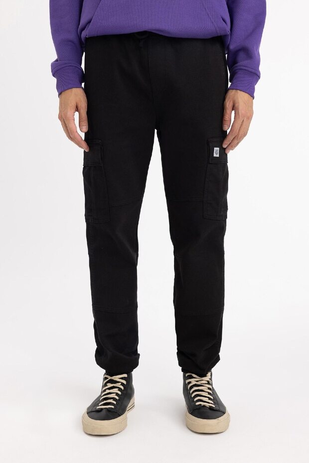 Regular Jogger Gabardin Pantolon Kargo Cepli Lastikli Paça B8668ax23cw - 1