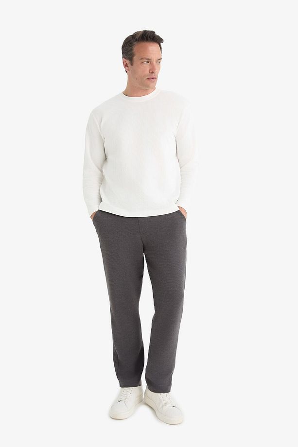 Regular Fit Cepli Düz Paça Dokulu Eşofman Altı D7603ax25sp - 2