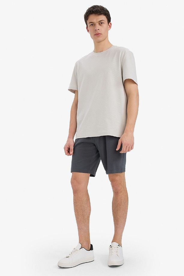 Slim Fit Dar Kesim Cepli Pamuklu Basic Düz Bermuda Şort W1105az25sp - 2