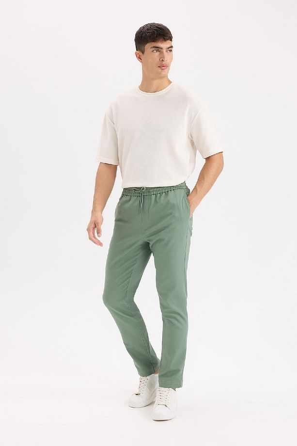 Yazlık Jogger Pantolon Beli Bağcıklı Cepli D5966ax25sp - 2