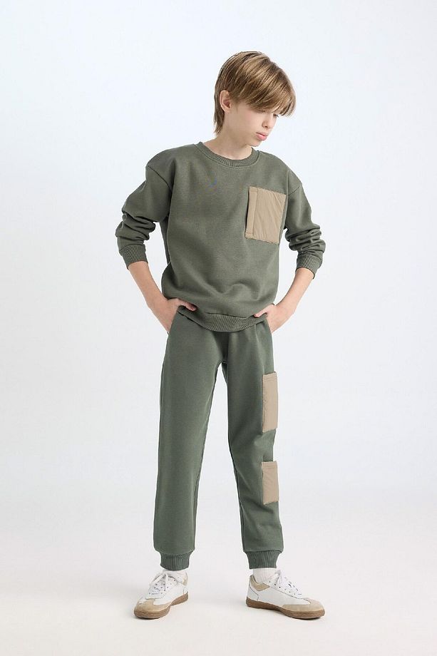 Erkek Çocuk Kalın Beli Lastikli Jogger Eşofman Altı D5818a824wn - 6