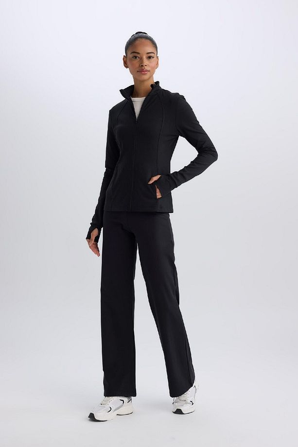 Fit Sporcu Jogger Eşofman Altı Geniş Bol Paça Basic Düz Skuba Dalgıç Kumaş A0566ax25sp - 3