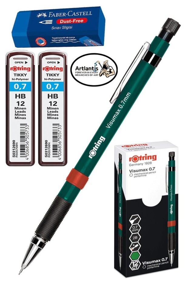 0.7 Tip Pencil Pencil Tip and Exam Eraser 1 Pack 07 Tip Pencil Mechanical Versatil Rotring Visumax Kal