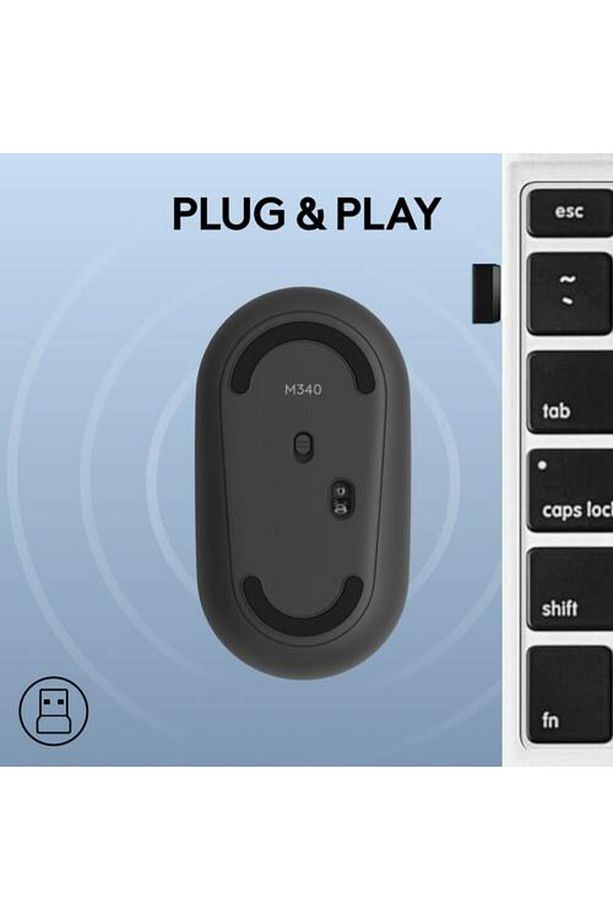 M340 Wireless Mouse Blue Galaxy - 4