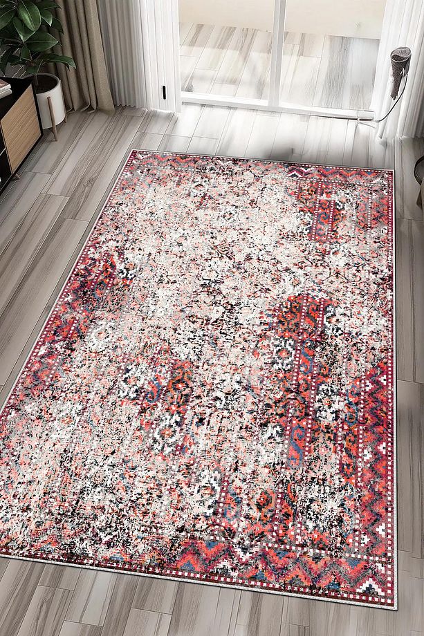 Makinede yıkanabilir kaymaz taban leke tutmaz mutfak halısı salon halısı ve yolluk/3473Dikdörtgen - 2