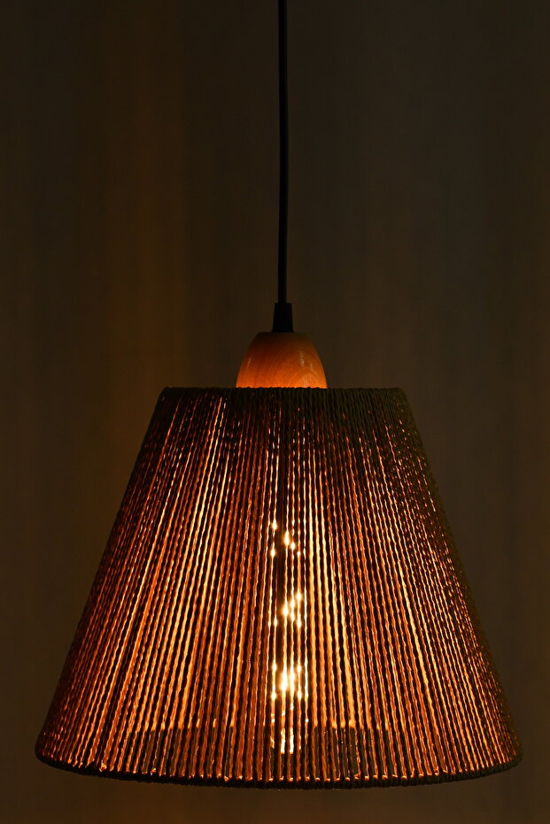 علاقي مفرد تصميم ريفي من الخيزران - 4