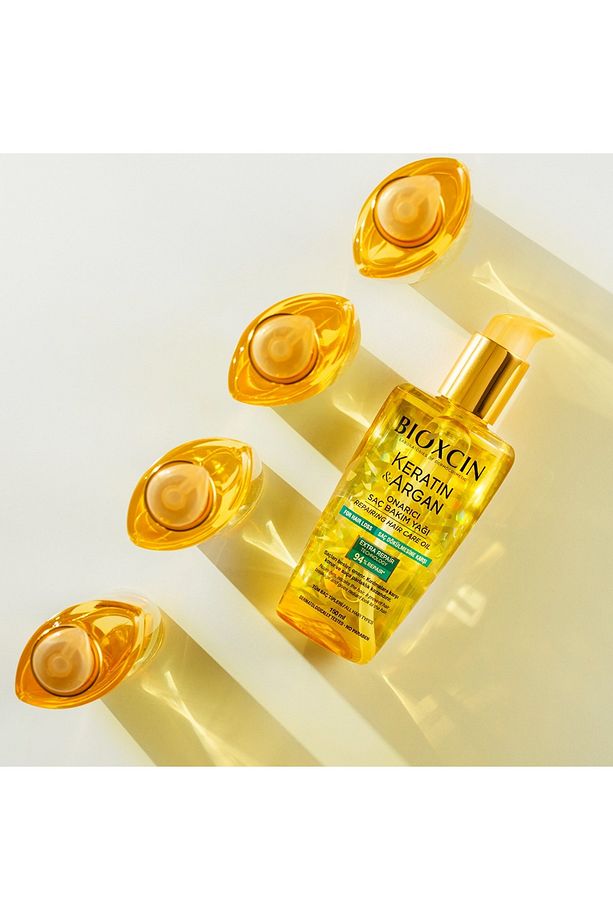 Keratin Argan Onarıcı Saç Bakım Yağı 2X150ml - 2