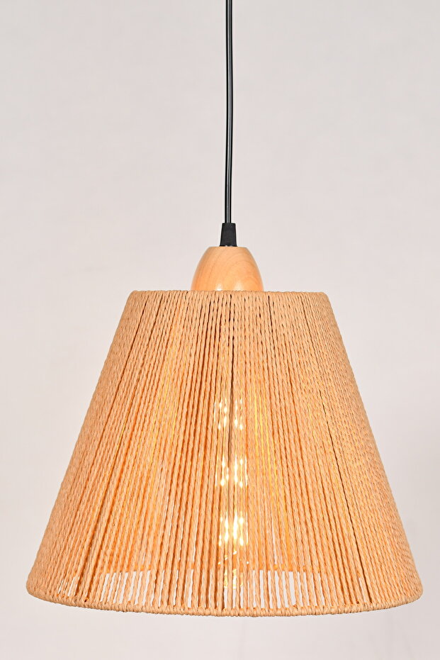 علاقي مفرد تصميم ريفي من الخيزران - 3