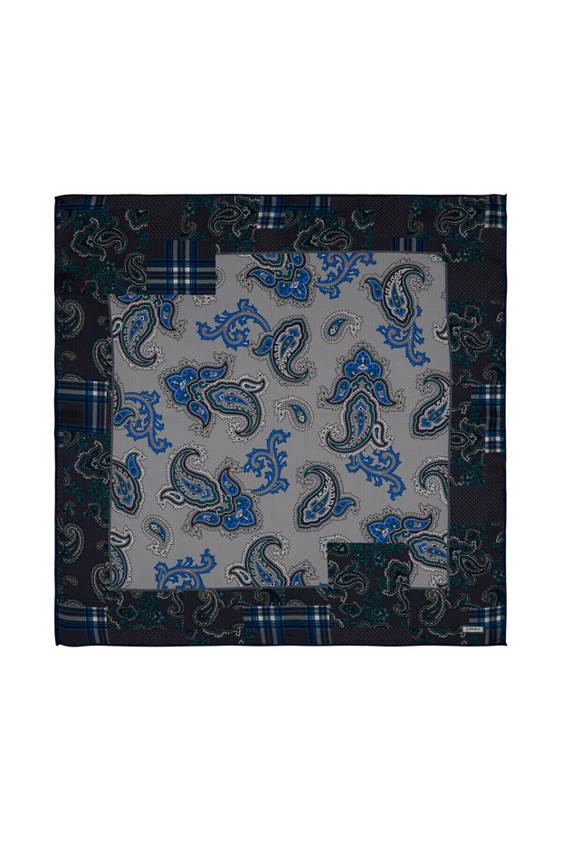 Patchwork Sa deznom Model svilenog maramice 09