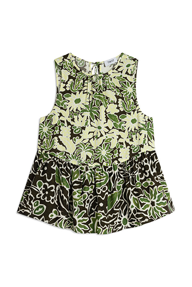 ÇİÇEK DESEN BLUZ - 3