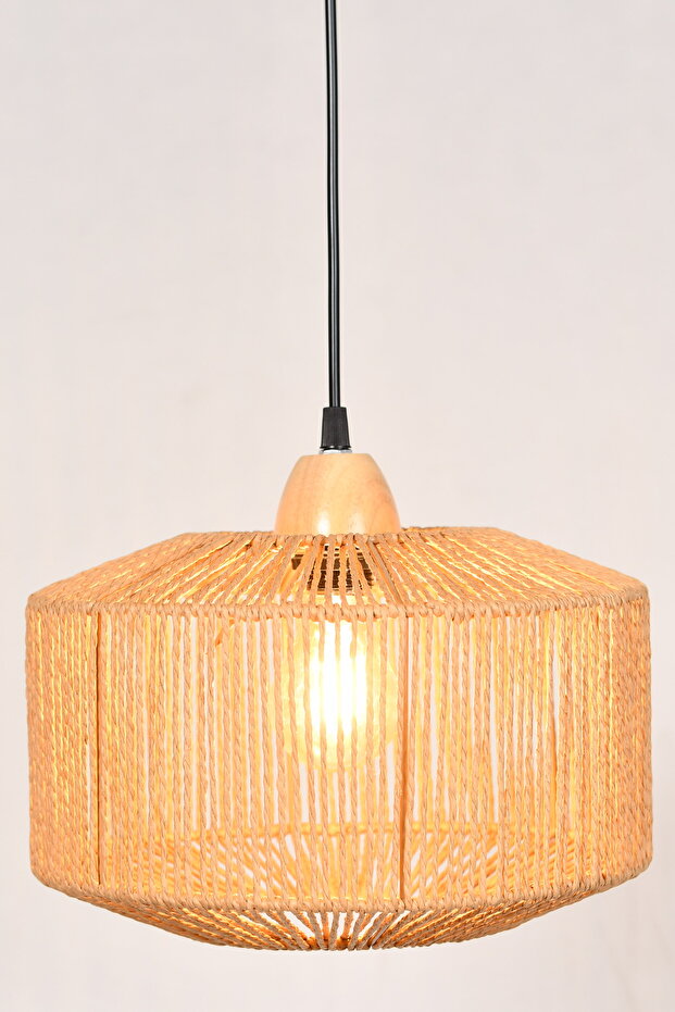 علاقي مفرد تصميم ريفي من الخيزران - 6