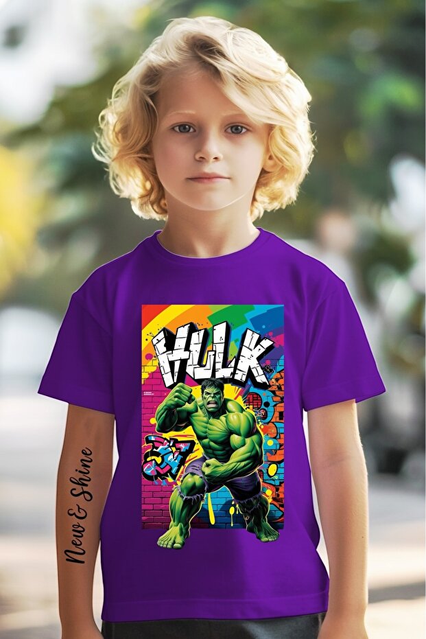 Hulk Printed Oversize Kids T-Shirt