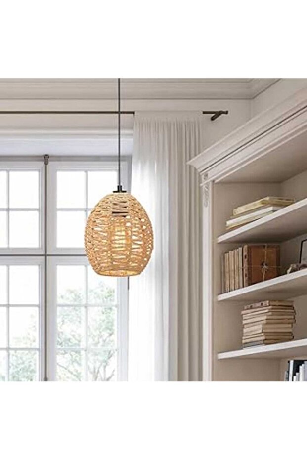 علاقي مفرد تصميم ريفي من الخيزران - 3