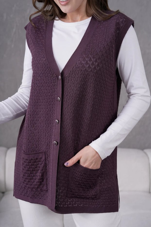Women's Seasonal Knitwear Vest - Mother's Vest - Stylish and Comfortable Fit