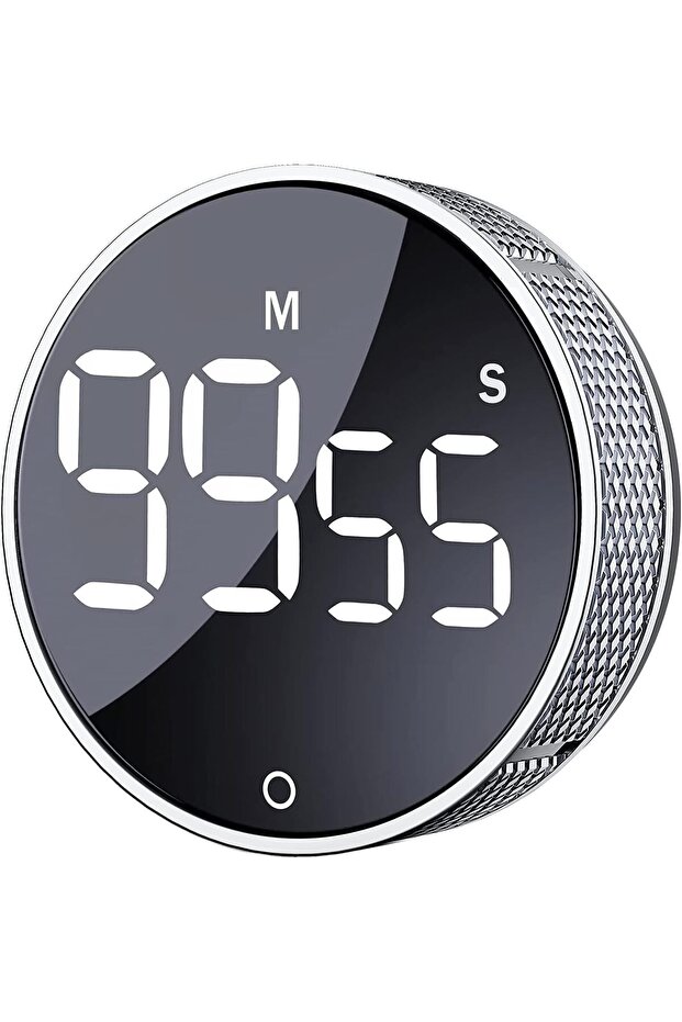 Digital Kitchen Timer, Magnetic Visual Countdown Clock with Large LED Display, for Cooking Baking - 1