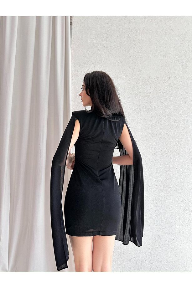 RELİA Mini Elbise 7013 - Siyah - 3