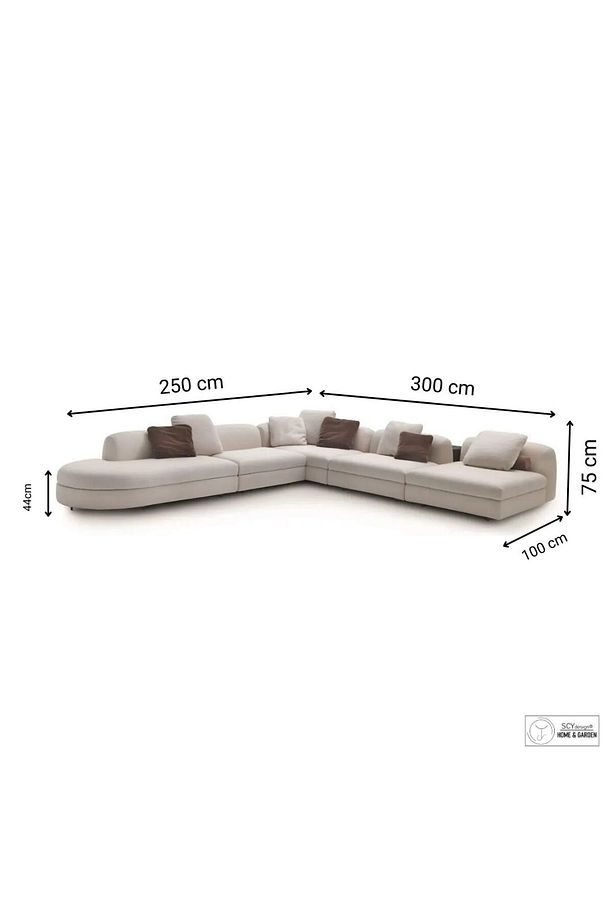 Parlex-c Koltuk Takımı Oturma Grubu 5 Parça U Tipi Yataklı L Köşe Koltuk Takımı Teddy Kanepe - 6