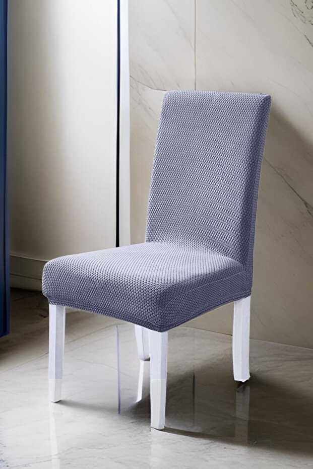 Sandalye Örtüsü Sandalye Kılıfı Bal Peteği Desen Tüylenme Yapmaz 1 adet - 2