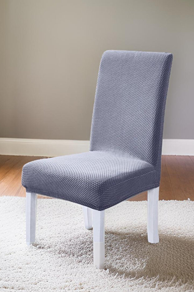 Sandalye Örtüsü Sandalye Kılıfı Bal Peteği Desen Tüylenme Yapmaz 1 adet - 4