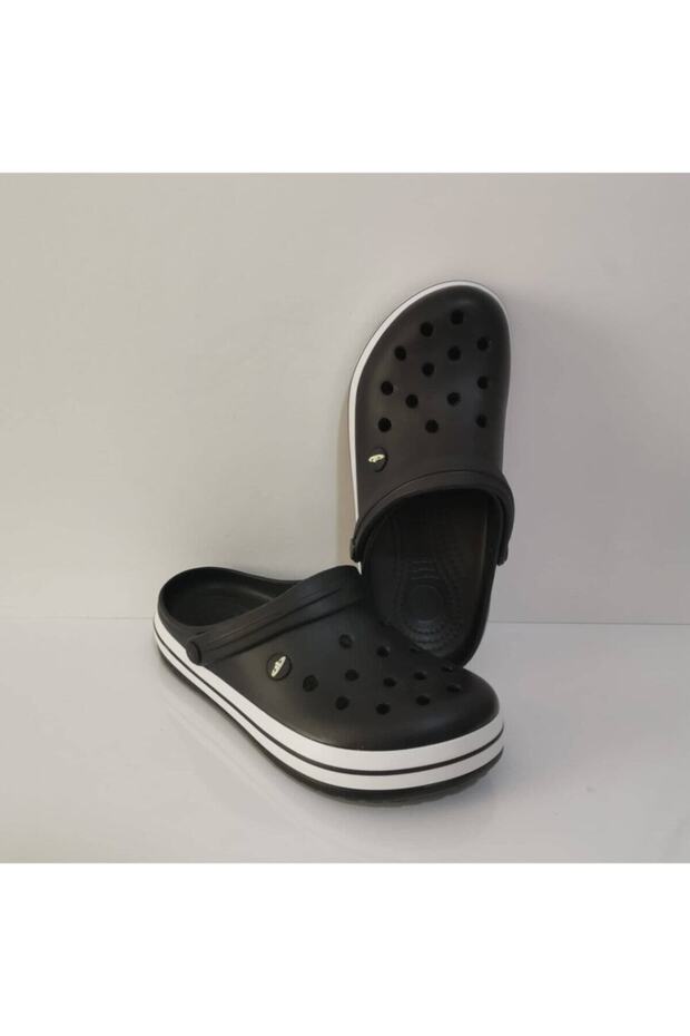 Men's Fully Orthopedic Cross Slippers, Black, Daily Use for Doctors, Nurses, Chefs
