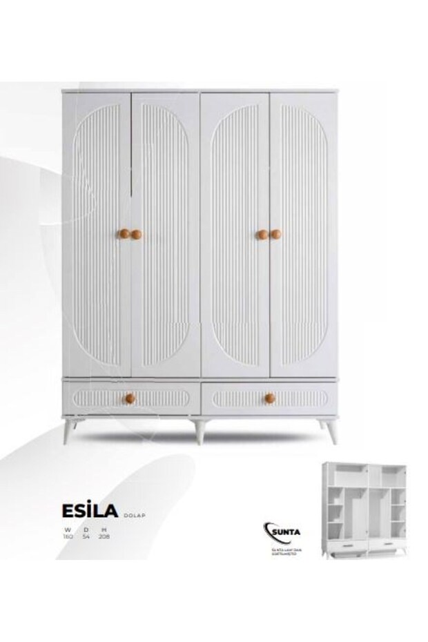 ESİLA 4 KAPAKLI DOLAP - 1