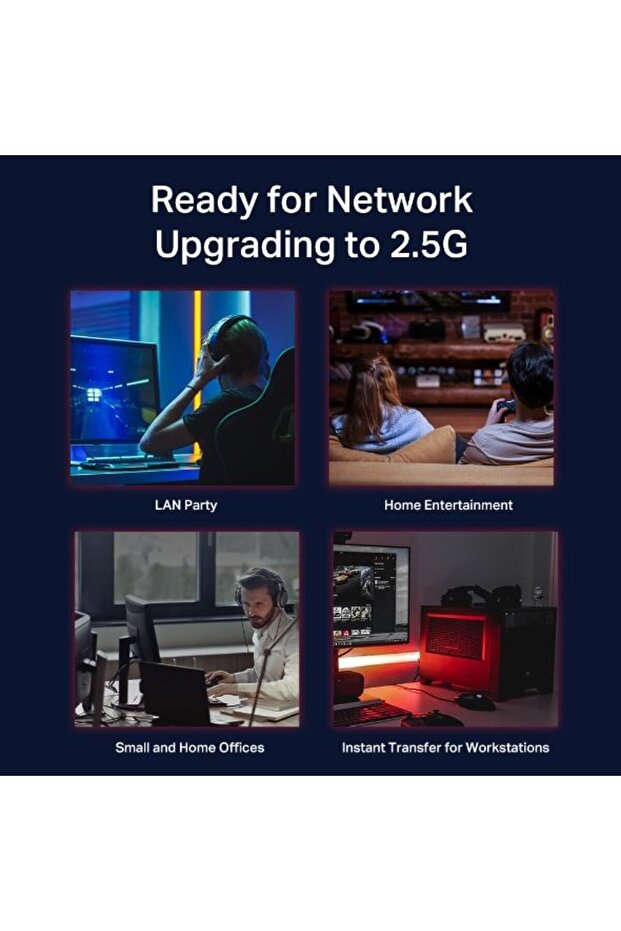 Tp Festa TL-SG108-M2 8'li 2,5G Gigabit Switch (3yıl üretici garantili) - 5