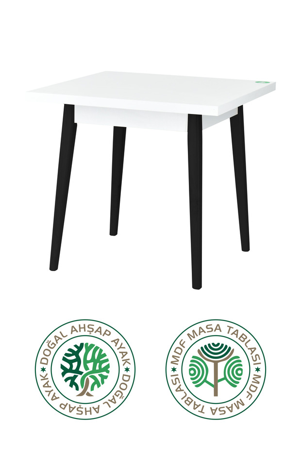 Avanos Sabit Mdf Kare Ahşap Mutfak Masası - 80x80 Cm - 2