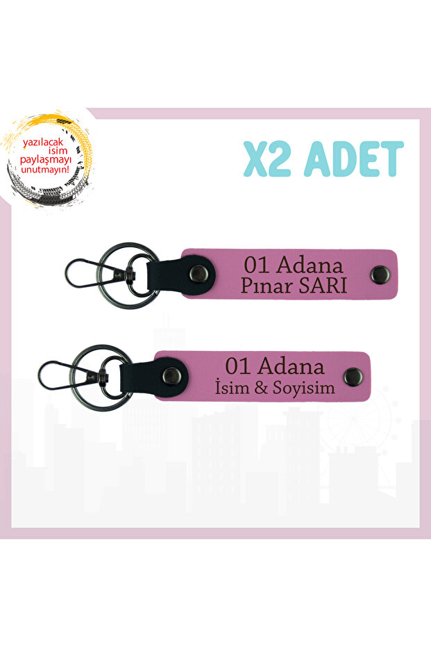 Custom Adana Elegance on Your Behalf Ideal for Gift Elegant and Useful Souvenir 2 Keychain, , Pink