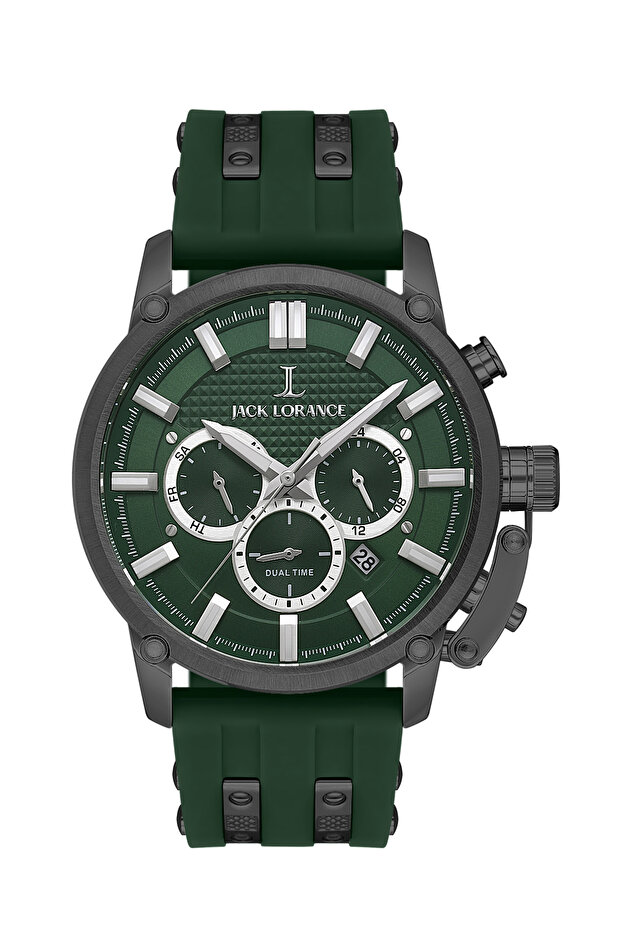 Jls0405804 Green & Metallic Steel Men's Watch