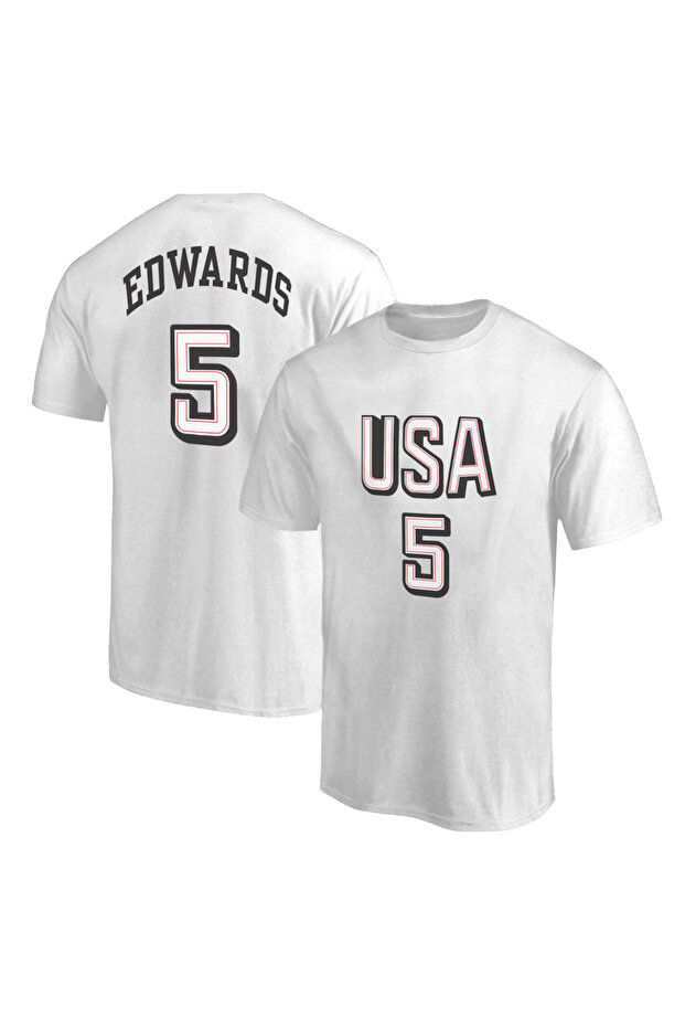USA Anthony Edwards Tshirt - 1