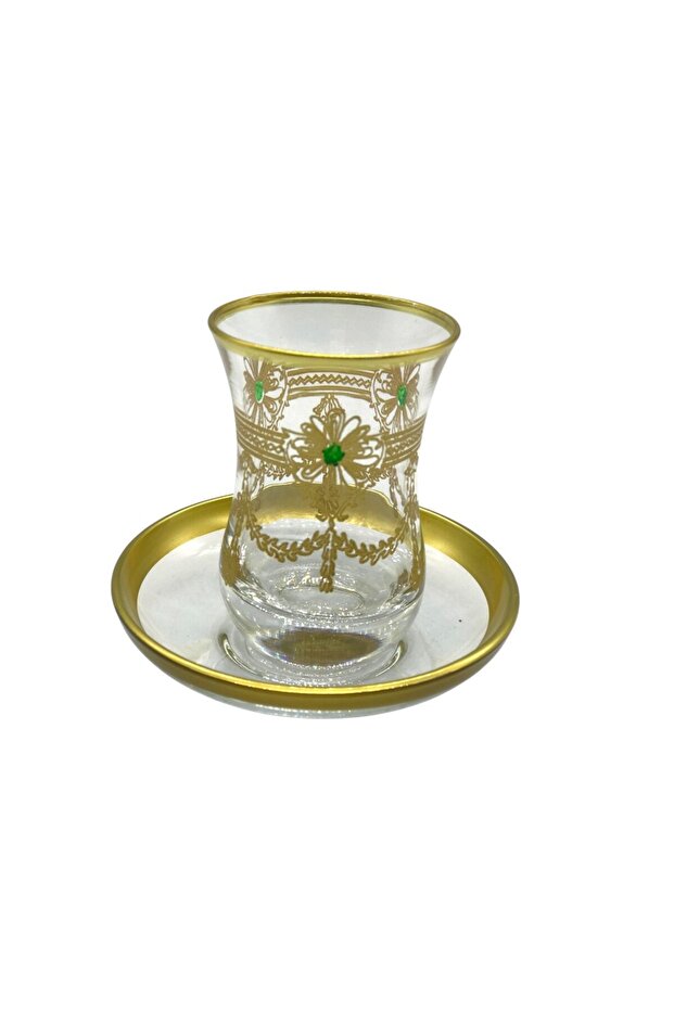 Patterned Tea Cup Set for 6 People