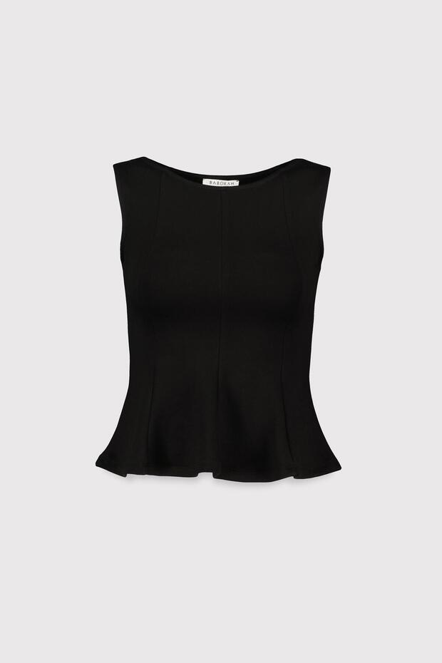 Cupped Peplum Blouse - 5