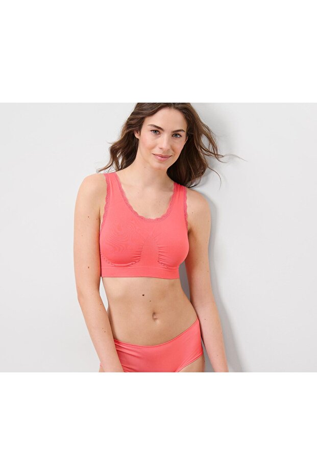 Dikişsiz Büstiyer, Papaya - 1