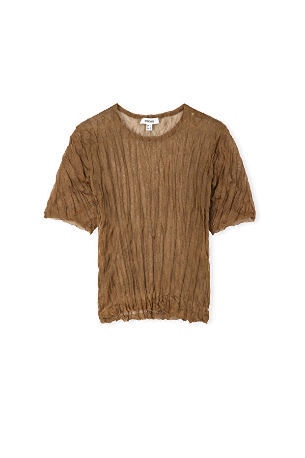 Kırışık efektli triko - 3