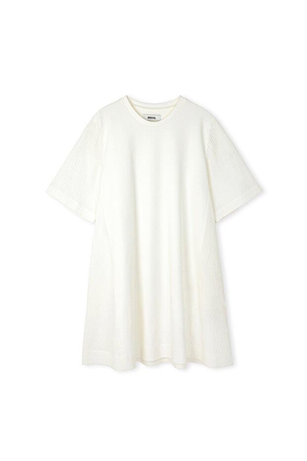 Kumaş mix elbise - 3