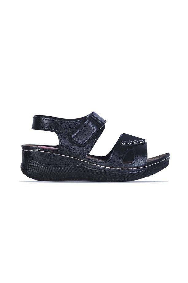 Moda Ayakkabı 154 Siyah Kadın Yazlık Sandalet Ayakkabı - 1
