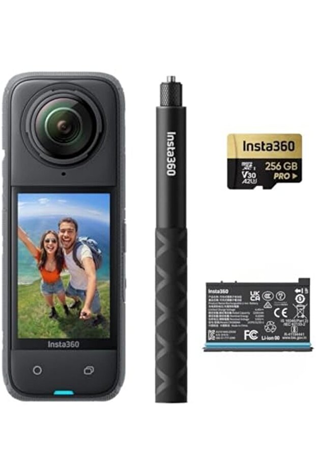 X4 Adventure Bundle - 8K Waterproof 360 Action Camera - 2