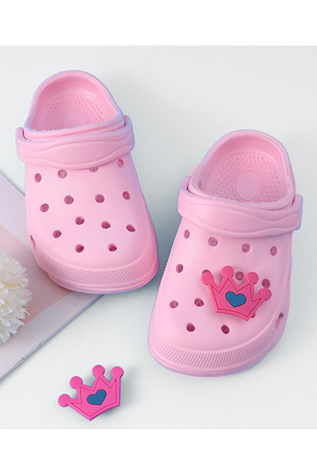 حذاء SAPS Crown Applique بحزام خلفي للإغلاق - وردي - 4