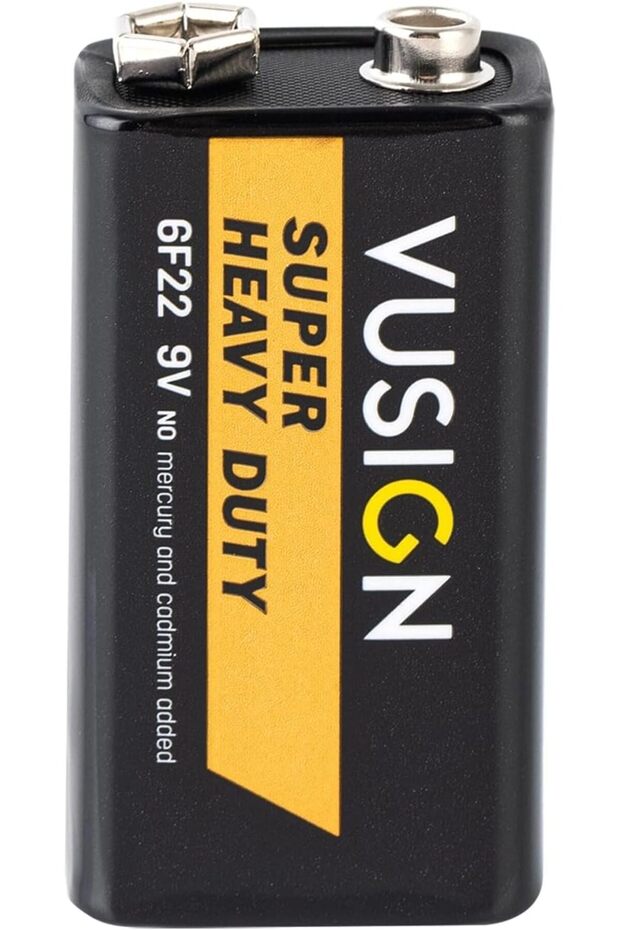 Vusign Battery 1-Pack 9 Volt Alkaline Performance All-Purpose Batteries