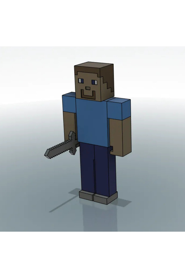 Minecraft Steve Figürü 15 cm - 5