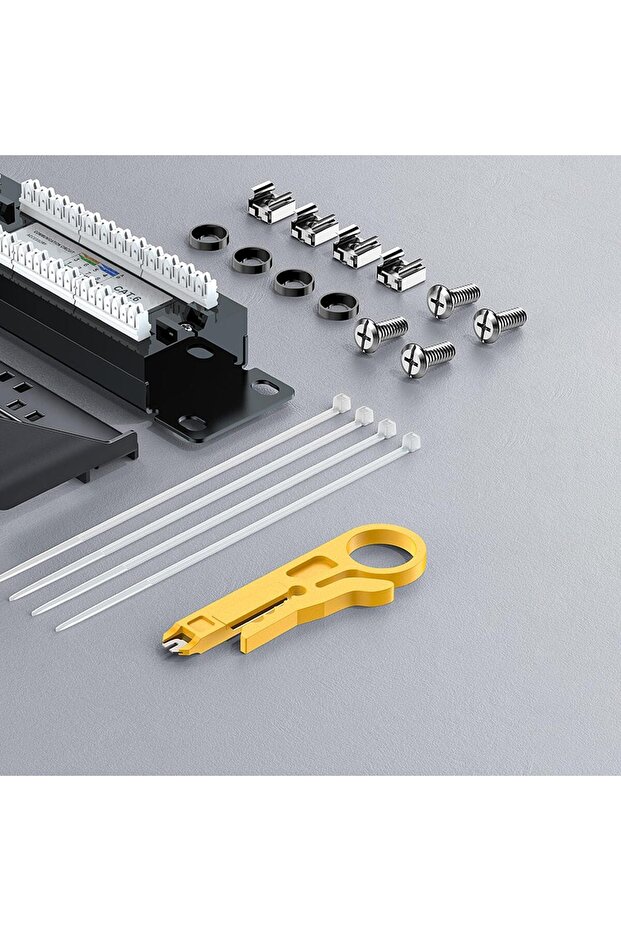 24 Port CAT6 Patch Panel | Yüksek Performanslı Ağ Dağıtımı - 5