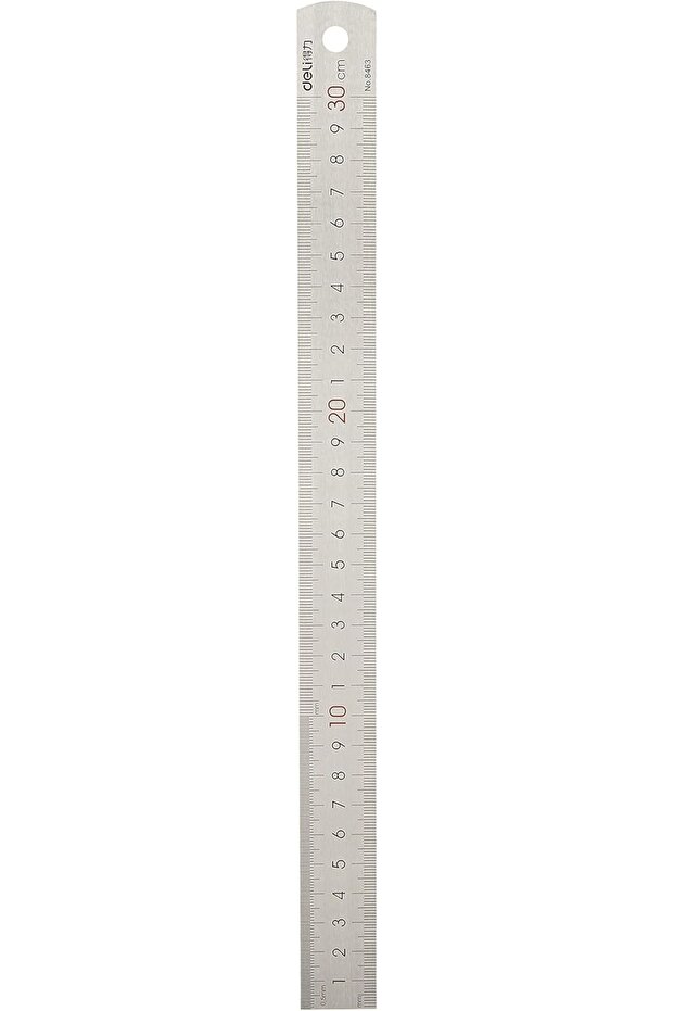 8463 Stainless Steel Ruler, 30 cms Silver