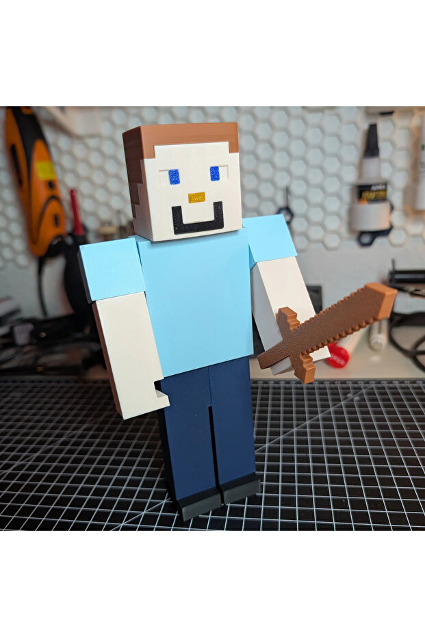 Minecraft Steve Figürü 15 cm - 3