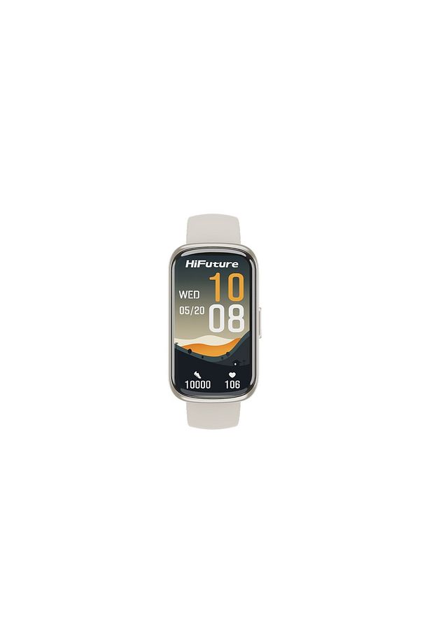 Evo2 Bluetooth 5.2 1.47” Akıllı Bileklik Su Geçirmez Nabız Takibi Spor Modu Krem - 1