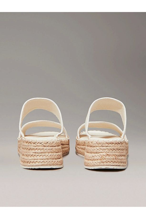 Kadın Tuval Platform Espadril Sandalet - 3