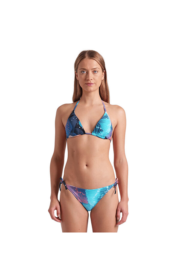 Water Print Women's Multicolor Swimming Bikini 007085301